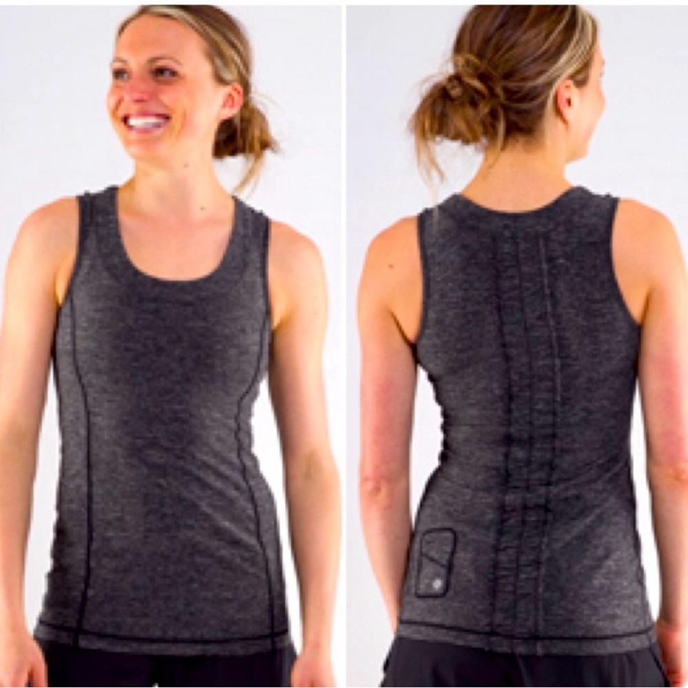 Lululemon Atlética Gray Sleeveless Athletic Tank Top
